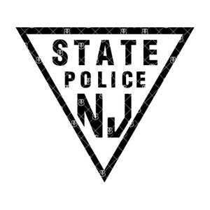New Jersey State Police Layered SVG Bundle New Jersey Highway Patrol