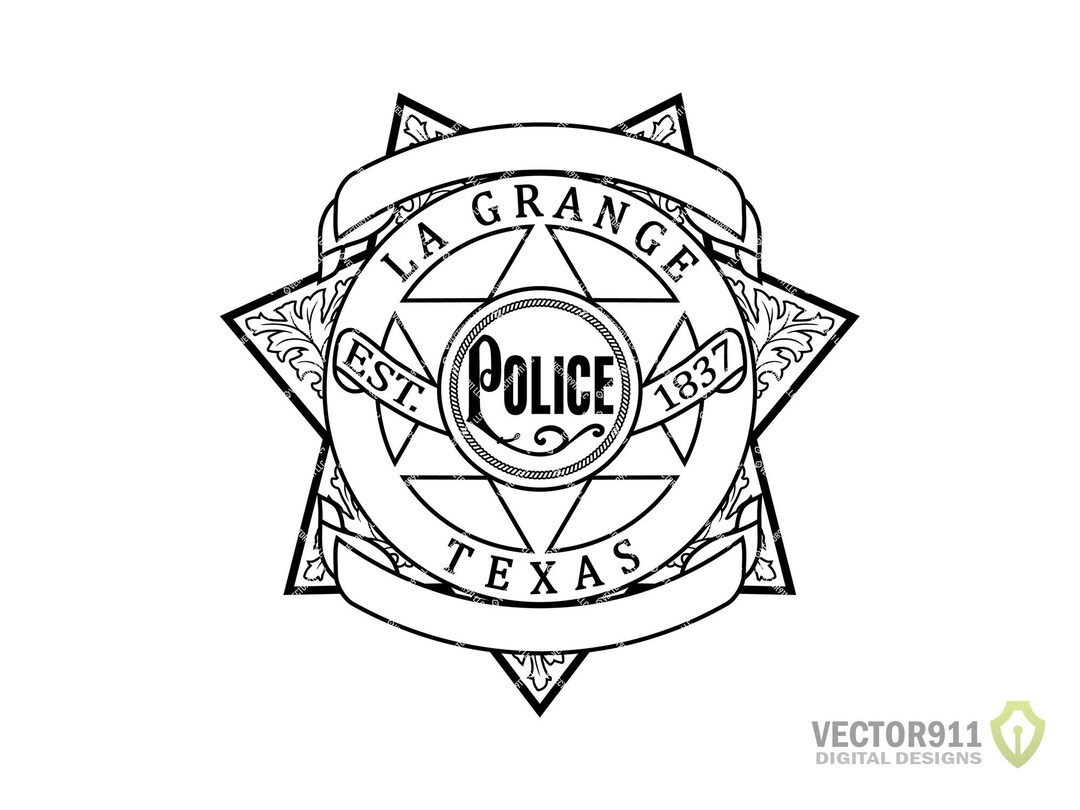 La Grange Texas Police Department Badge TX Law Enforcement Etsy