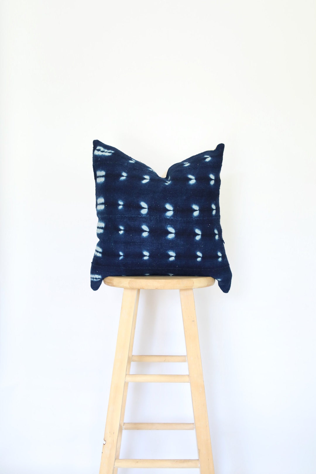 African Indigo Mudcloth Pillow Cover Shibori Mud Cloth Etsy