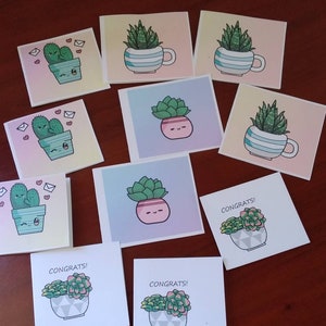 Mini  greeting cards 3.50x3.50