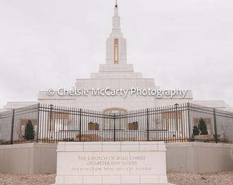 The Farmington New Mexico Temple - Winter View 1
