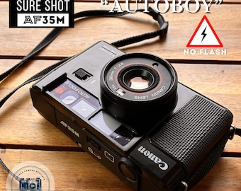 Canon AF35M Autoboy | Variante ISO 400 | Serviço Profissional | Lente nítida de 38 mm f/2.8 | Testada e à prova de luz