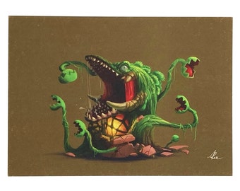 Mini Kaiju - Biollante (1989 ver.) Tarjeta postal