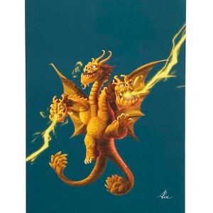 Mini Kaiju - King Ghidorah (1964 ver.) Postcard