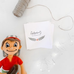 Pastor imprimible en la búsqueda Kiddie Calendario de Adviento de Navidad Tarjetas de Escritura para niños / Natividad / Cuenta atrás / Descarga instantánea