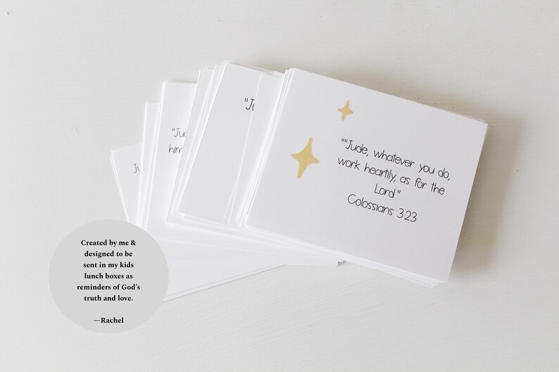 Scriptue Cards.pdf Personalized Kids Scripture Cards PDF PRINTABLE Set of 50 Christian ...