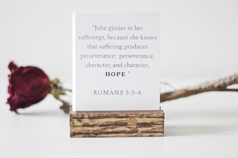 Bereavement and Loss Set of 31 with Wood Stand Personalized Comforting Scripture Cards Gift of Hope and Encouragement Christian Gift