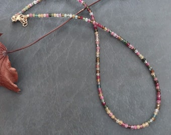 87# Hug !10-15mm Irregular Multicolour Tourmaline gemstone Necklace 18" 87# Hug !10-15mm Irregular Multicolour Tourmaline gemstone Necklace 18"