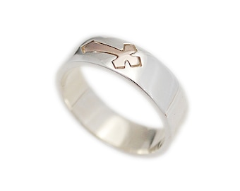 Cross/925 Sterling Silver Ring/pink Gold Cross Ring/rose