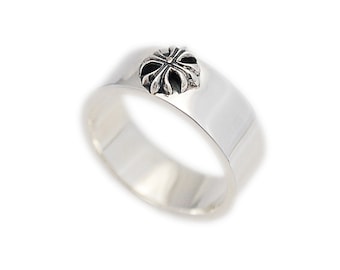 Bague en argent sterling croix/925/bague croix/gothique/motard/rockabilly/bague en argent/ks-r039