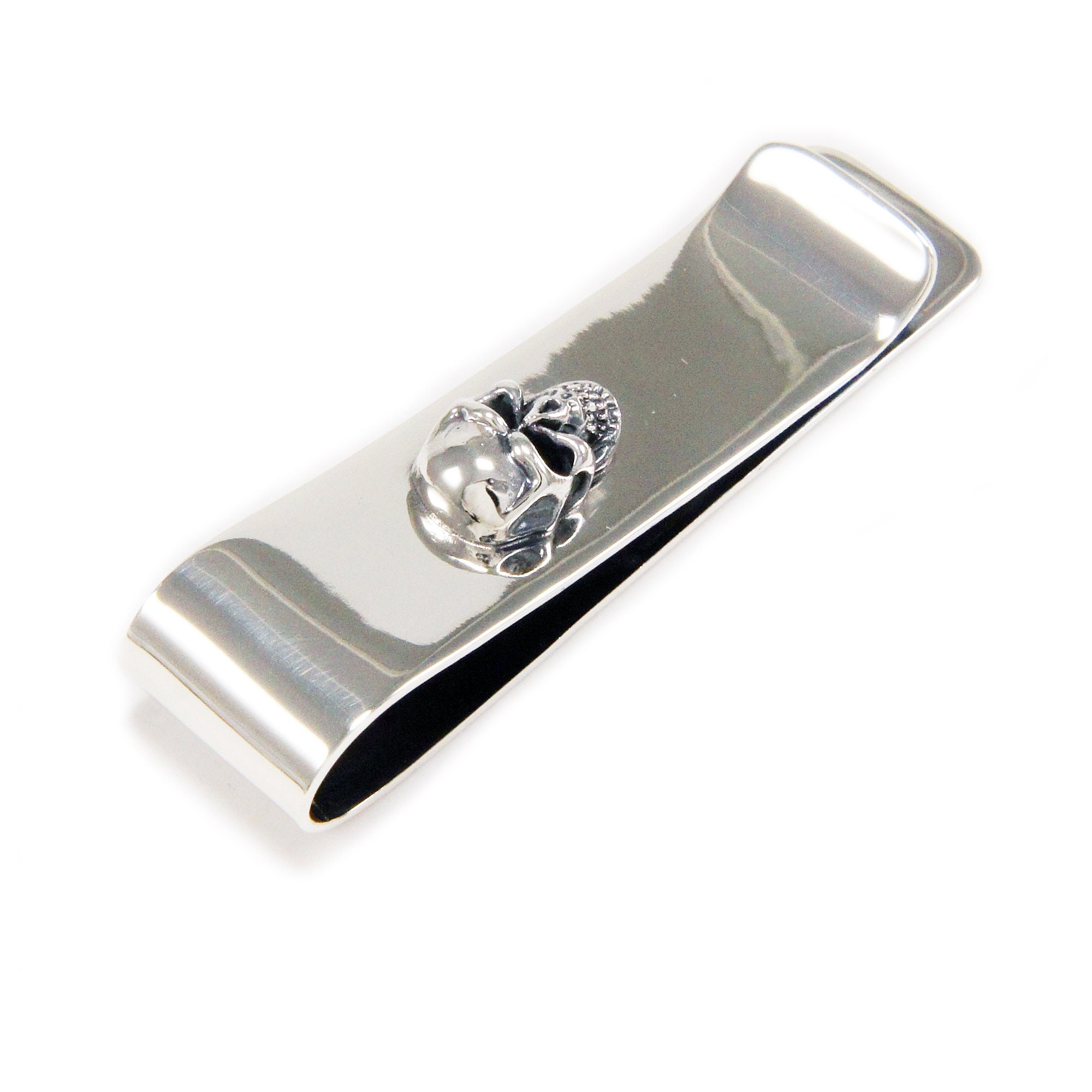 Skull/925 Sterling Silver Money Clip/money Clip/skull Money