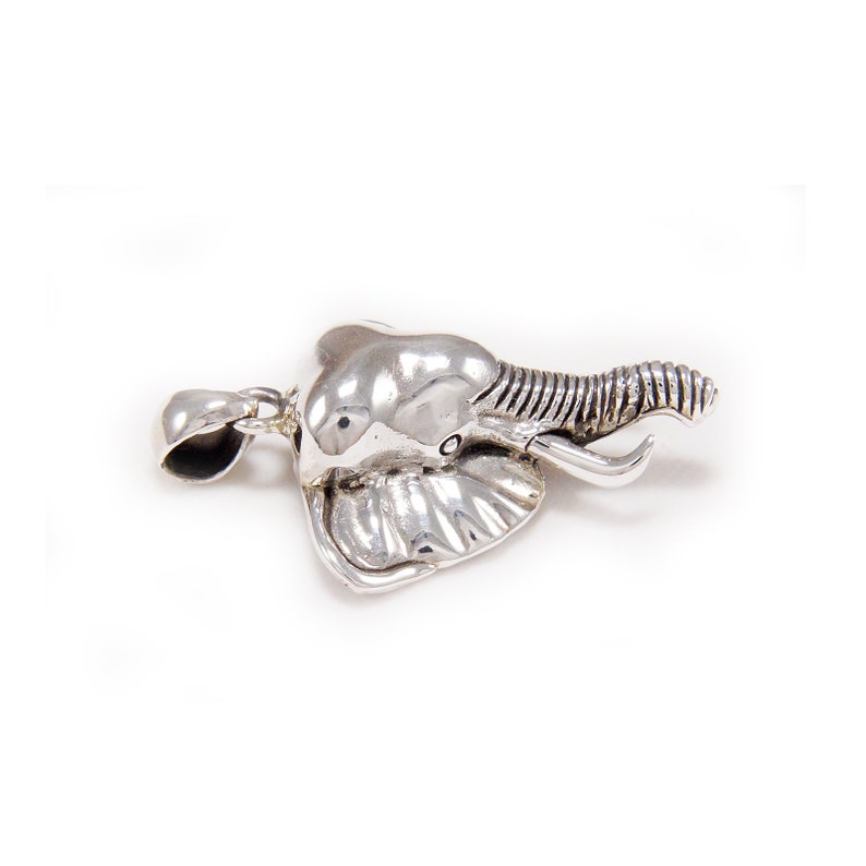 ElephantAfrican925 Sterling Silver PendantSilver Elephant PendantSilver African Elephant CharmBiker JewelryGothicMen/'sWomen/'s nd-040