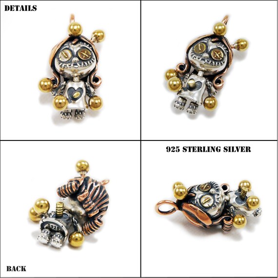 GNOCE Voodoo Pop Charm Bead Sterling Zilver Horror Film Charm Bead Voor Armband/Ketting Vrouwen Mannen, Metaal