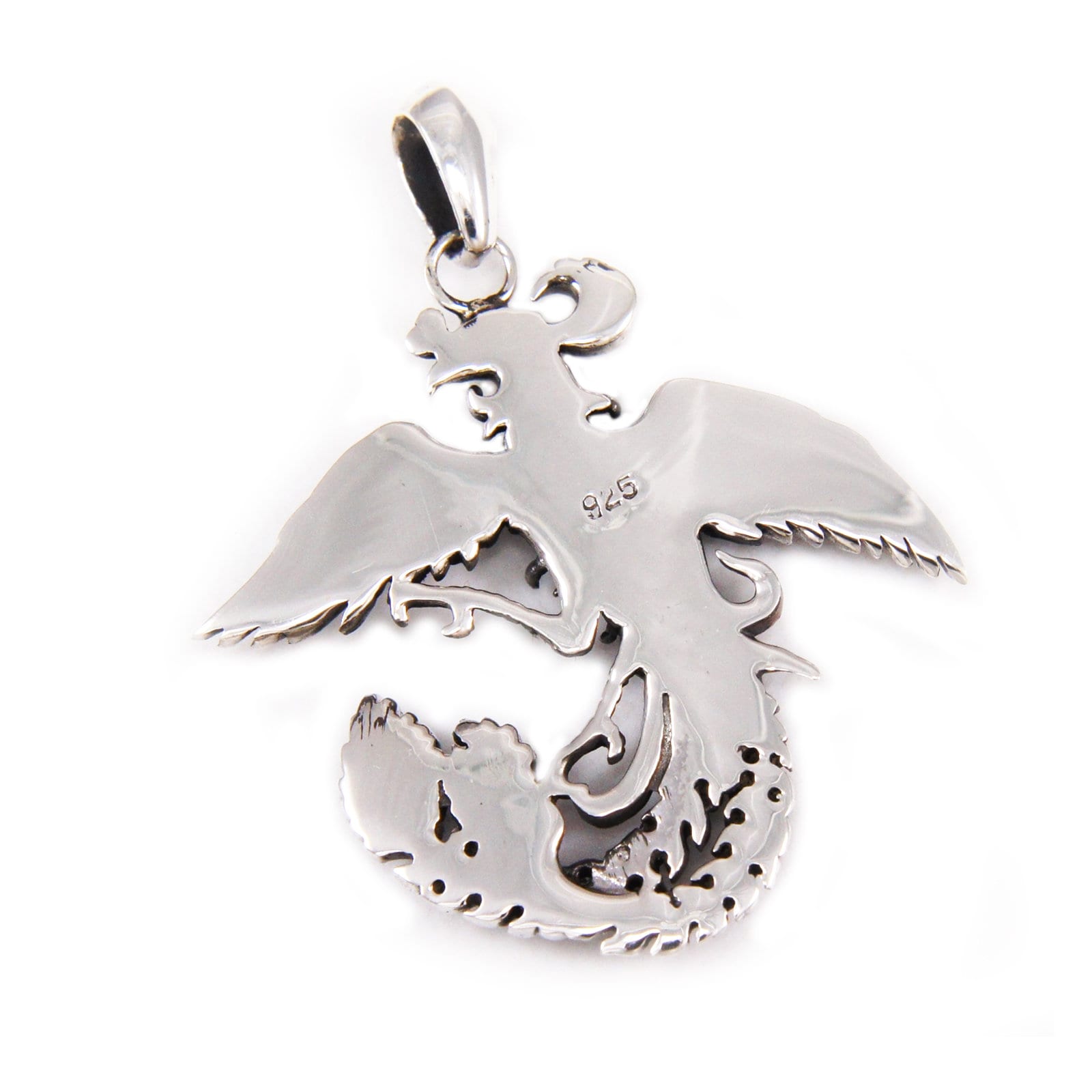 Phoenix/925 Sterling Silver Pendant/japanese Style/biker