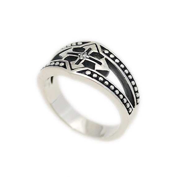 国内で当店のみ Racer Worldwide - 3D Cross 925 Silver Ring Racer 925 Silver Ring – Racer Worldwide