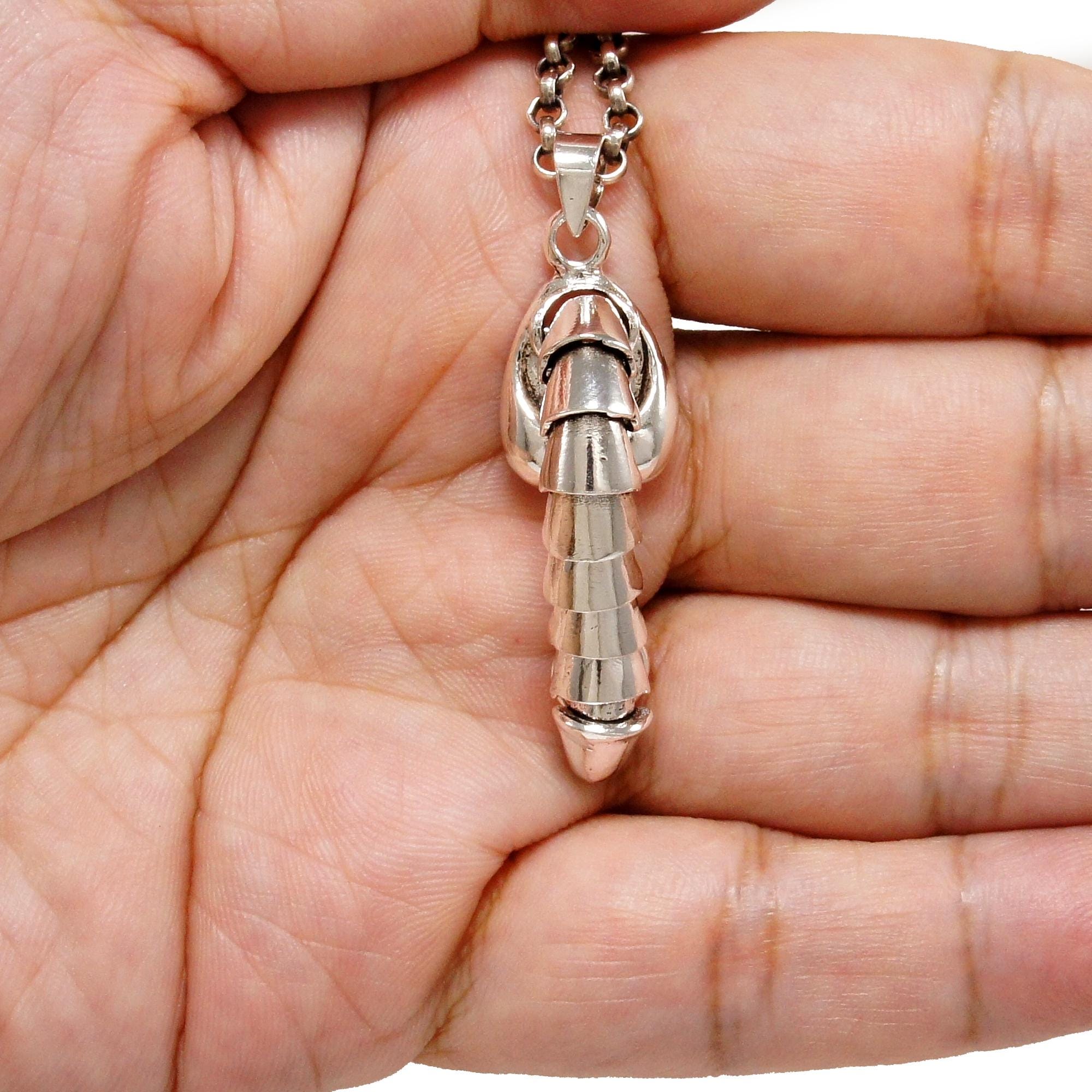 Phallus/penis/925 Sterling Silver Pendant/charm/biker/gothic