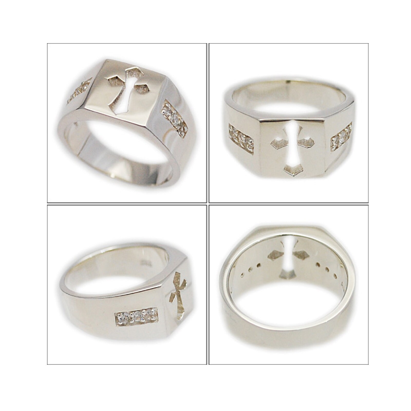 Cross/925 Sterling Silver Ring/cross Ring/cubic Zirconia