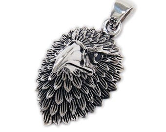 American Eagle/925 Sterling Silver Pendant/Charm/Biker/Gothic/Rockabilly/GD-017