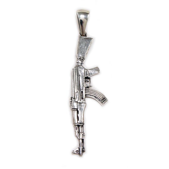 Buy Ak-47/kalashnikov/assault Rifle/925 Sterling Silver Pendant