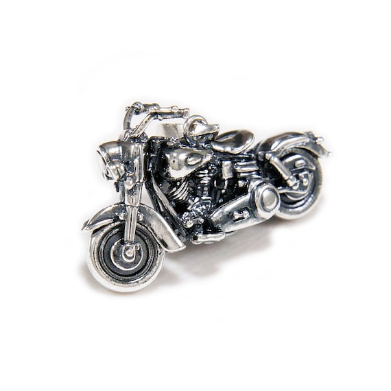 Harley Davidson Motorrad Anhänger Perle 925 Sterlingsilber