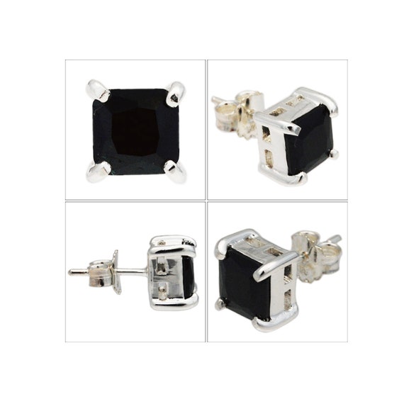 夏セール開催中 MAX80%OFF！ Black Cubic Zirconia/925 Sterling Silver/stud/pierced アクセサリー