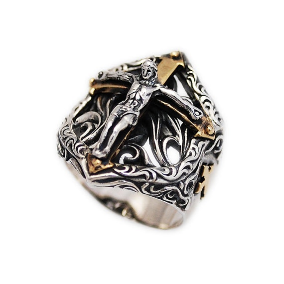 Sterling silver hotsell jesus ring