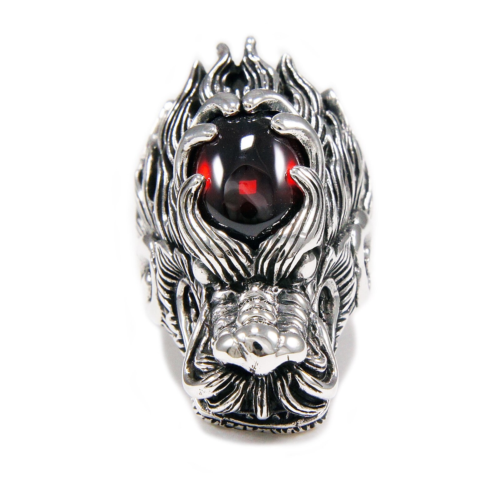 925 zilveren ring met slangvormig design en zirkoonstenen voor dames in een mini