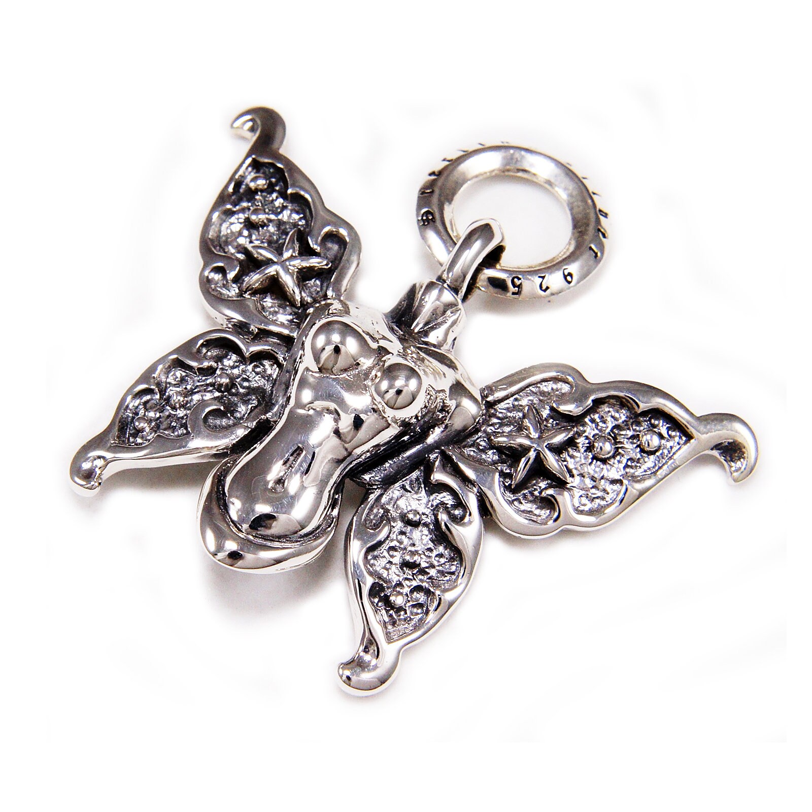 BUTTERFLY - oj Sutton Butterfly Wings Multicolour Abalone Stud Earrings