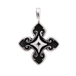 Cross/925 Sterling Silver Pendant/Biker Jewelry/Gothic/Rockabilly/Silver Charm/ec-085