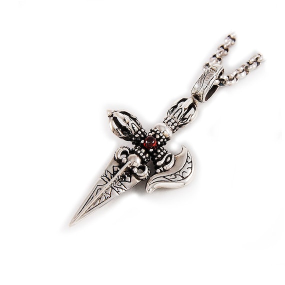 Tantric Cross/vajra/dorje/kartika Knife/925 Sterling Silver