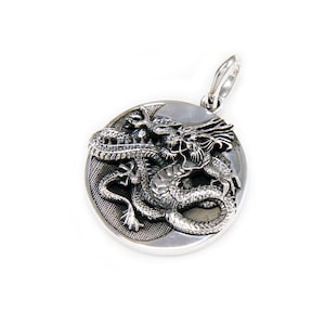 Sterling Silver 999 Dragon Pendant Necklace With Adjustable Wax Rope 60cm  For Men And Women Vintage Punk Zodiac Jewelry - Necklaces - AliExpress