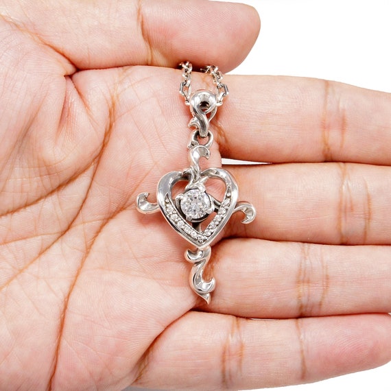 ■ENGBROX■ silver925 heart and cross necklace EBNL25014SV 71U5JGGV-TL._UY1000_.jpg