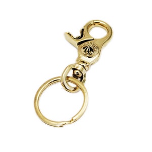 Lobster Clasp/Cross/Solid Brass Key Chain/Brass Gold Cross Lobster Clasp/Key-Chain/Biker/Wallet Chain/Key Ring/Men's/Women's nd-kc004