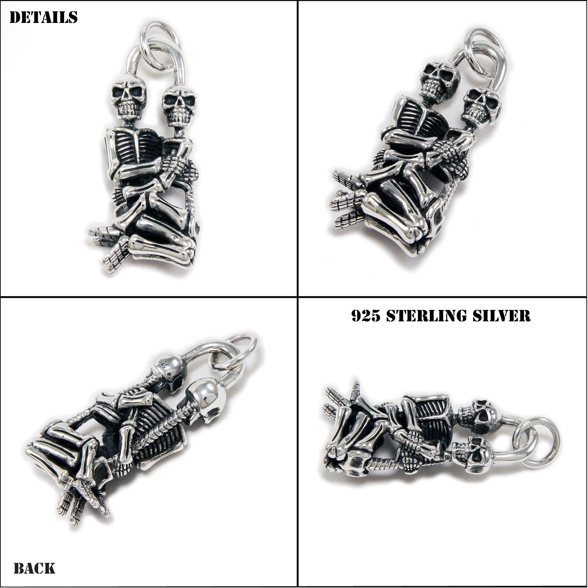 死が二人を分かつまで/スカル/スケルトン/925 スターリングシルバー