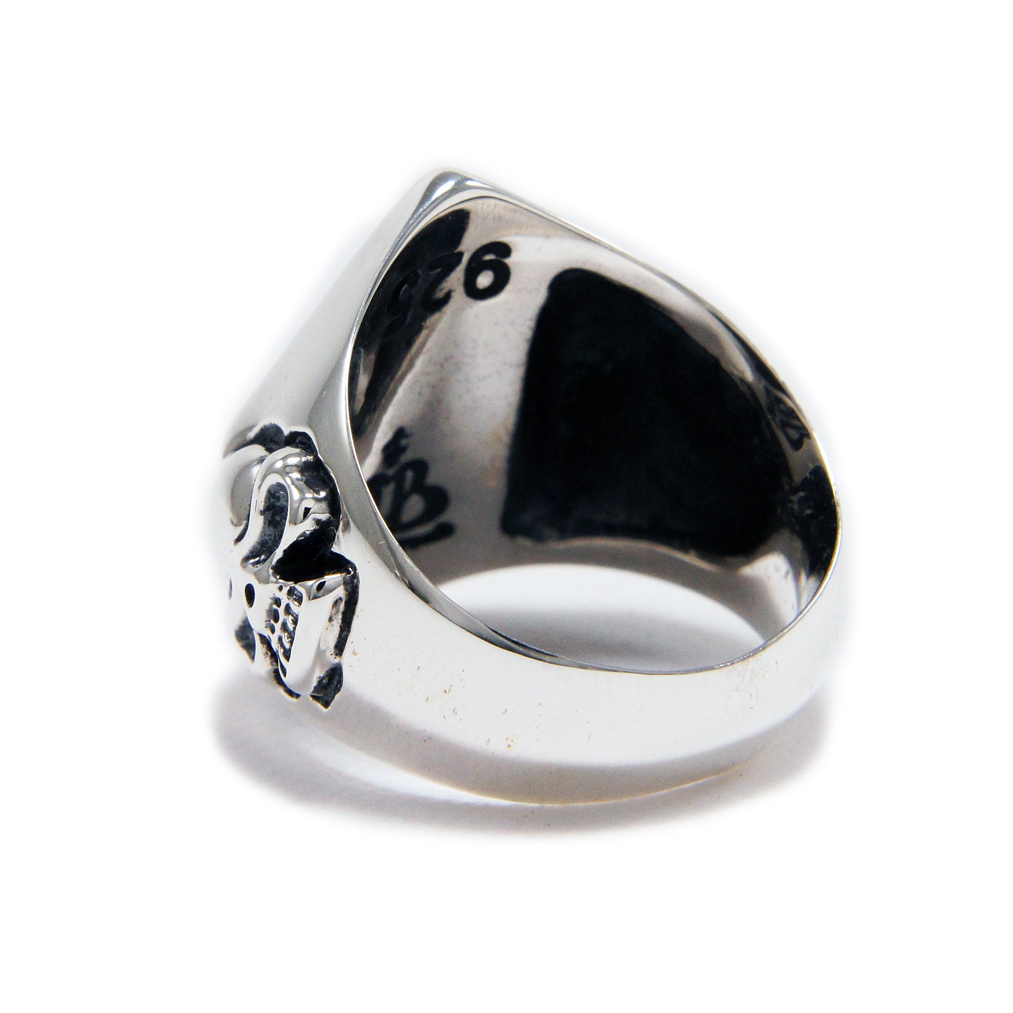 1%/one Percenter/skull/one Percent/925 Sterling Silver Ring