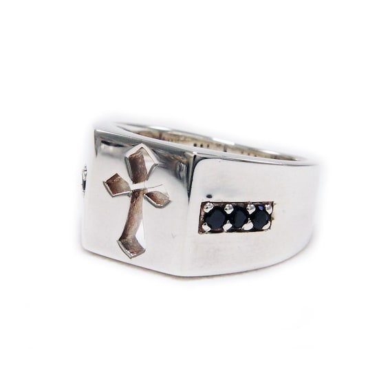 Cross/925 Sterling Silver Ring/cross Ring/cubic Zirconia Ring