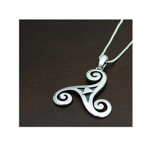Spiral/Maori/925 Sterling Silver Pendant/Biker Jewelry/Gothic/Rockabilly/Silver Charm/ec-083