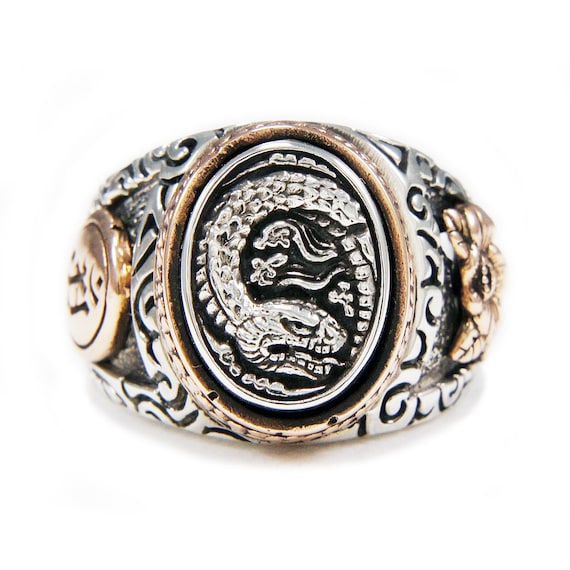 Serpent Snake/925 Sterling Silver Ring/silver Snake Ring/biker