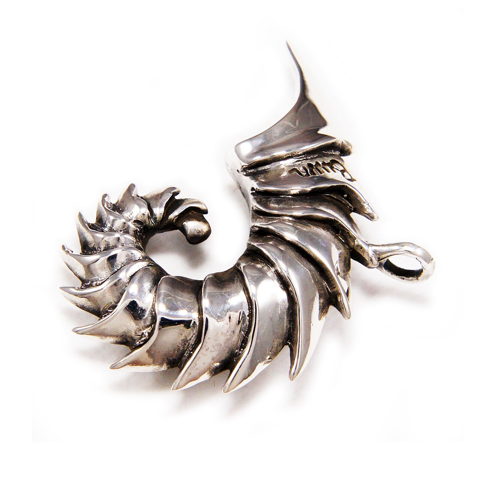 Prehistoric/shell Fish/armor/925 Sterling Silver - Etsy