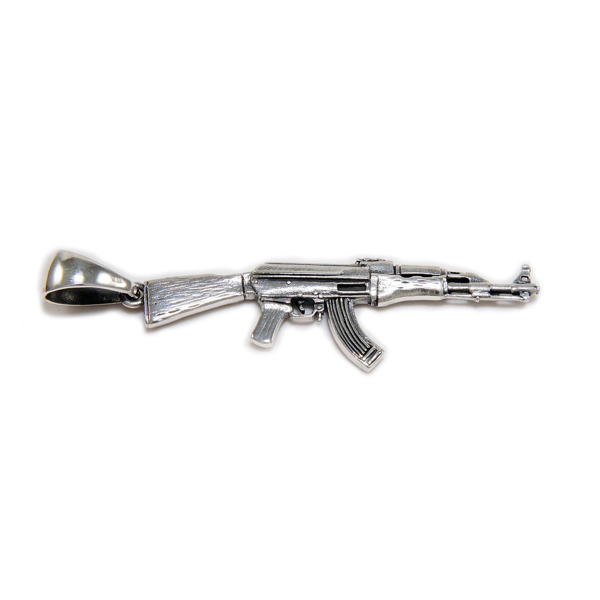 Buy Ak-47/kalashnikov/assault Rifle/925 Sterling Silver Pendant