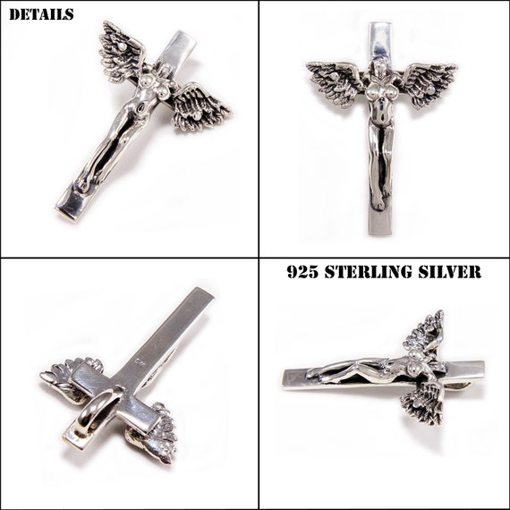 クロス/エンジェル/925スターリングシルバーペンダント/シルバー