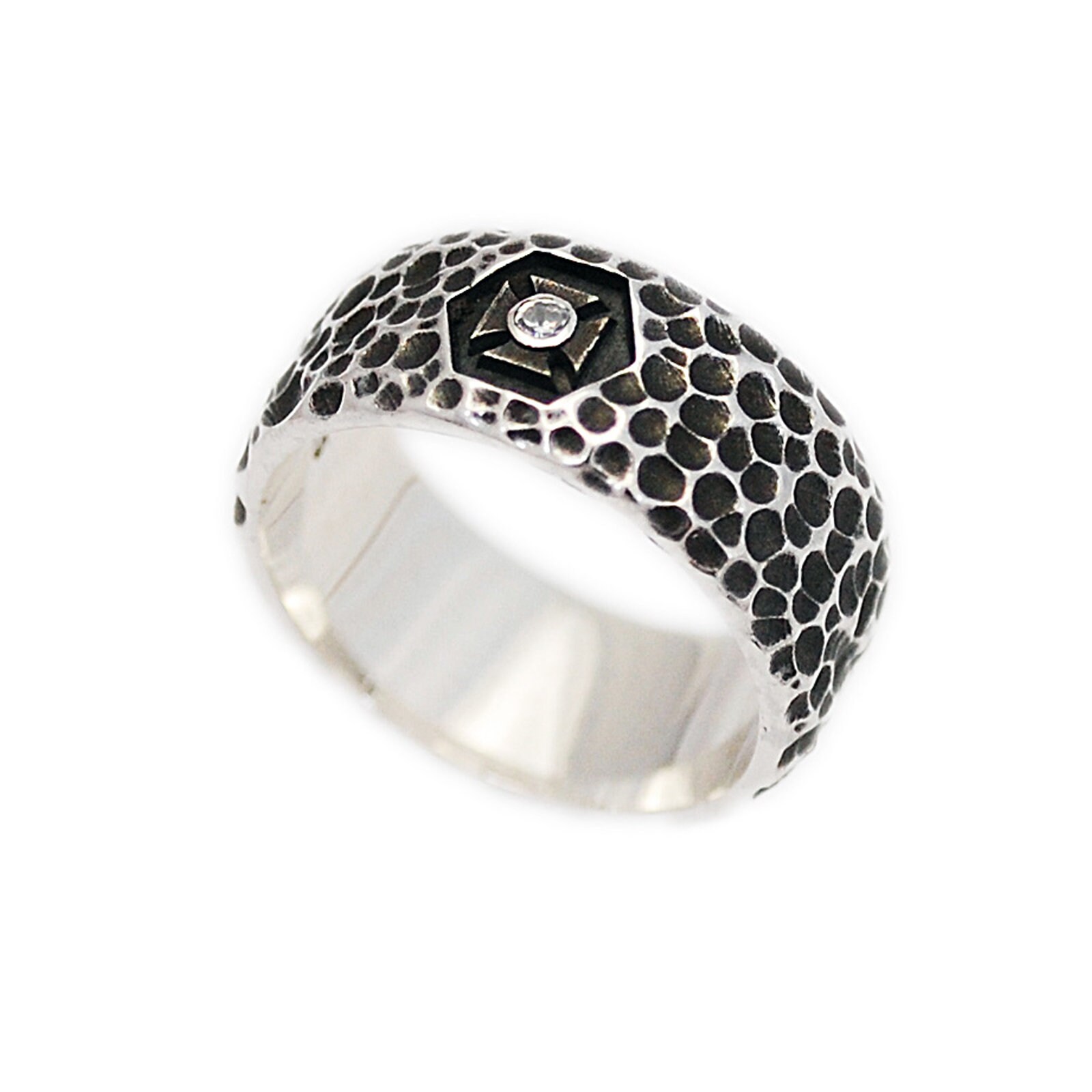 Hammer Tone/925 Sterling Silver Band Ring/band Ring/fine