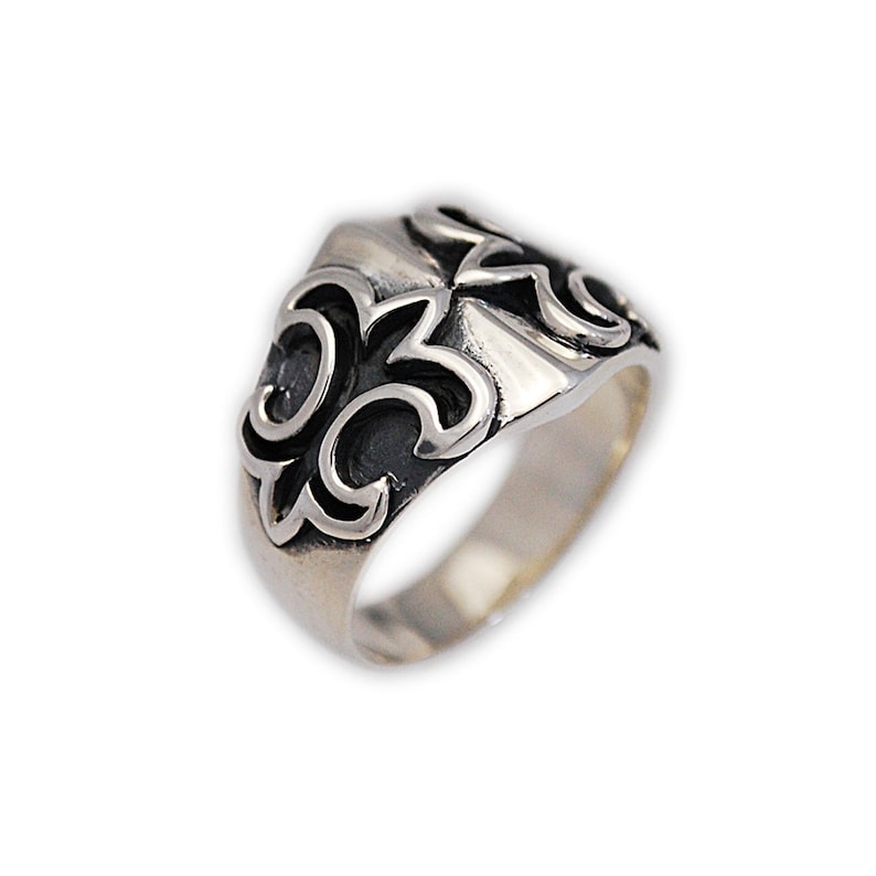 Ciondolo Fleur-de-Lis In Argento Sterling 925 – Giglio Stilizzato Lavorato Fronte/retro, Simbolo Di Purezza E Eleganza, Regalo Raffinato