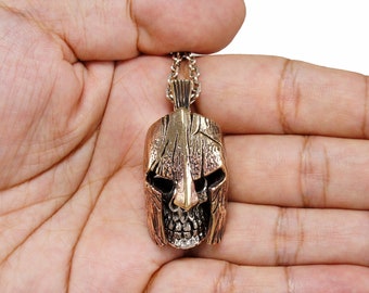 Ciondolo Teschio Con Polpo Argento 925 - Stile Gotico Biker Steampunk