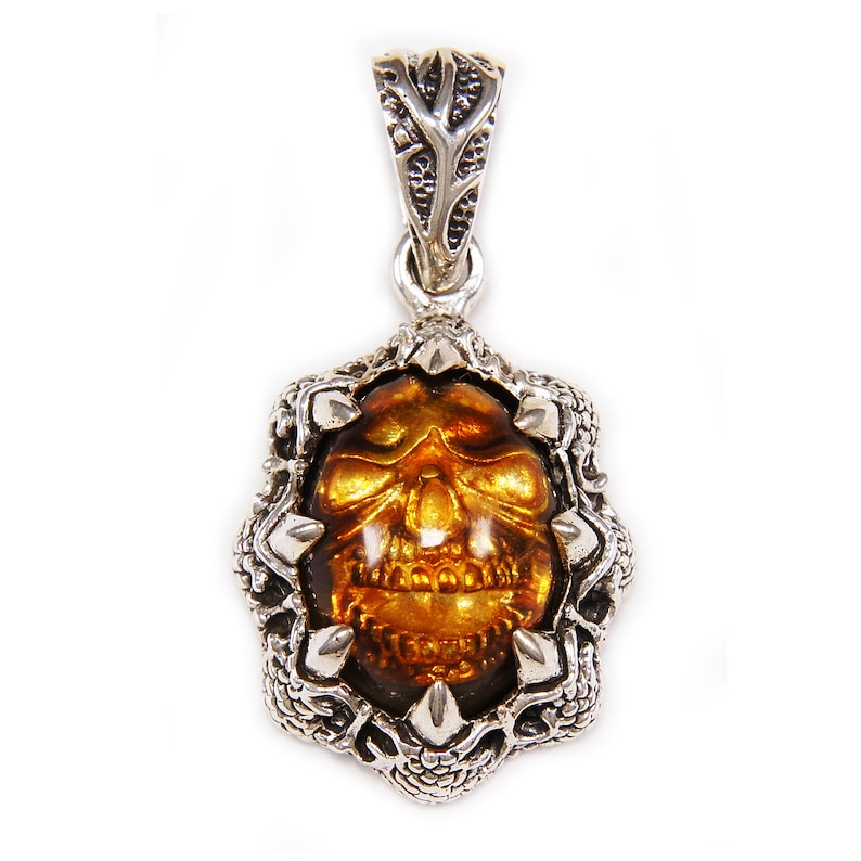 SkullClaws925 Sterling Silver PendantSilver Skull PendantSilver Claws PendantGothicBiker Jewelry NecklaceRockerMen/'sWomen/'s nd-015