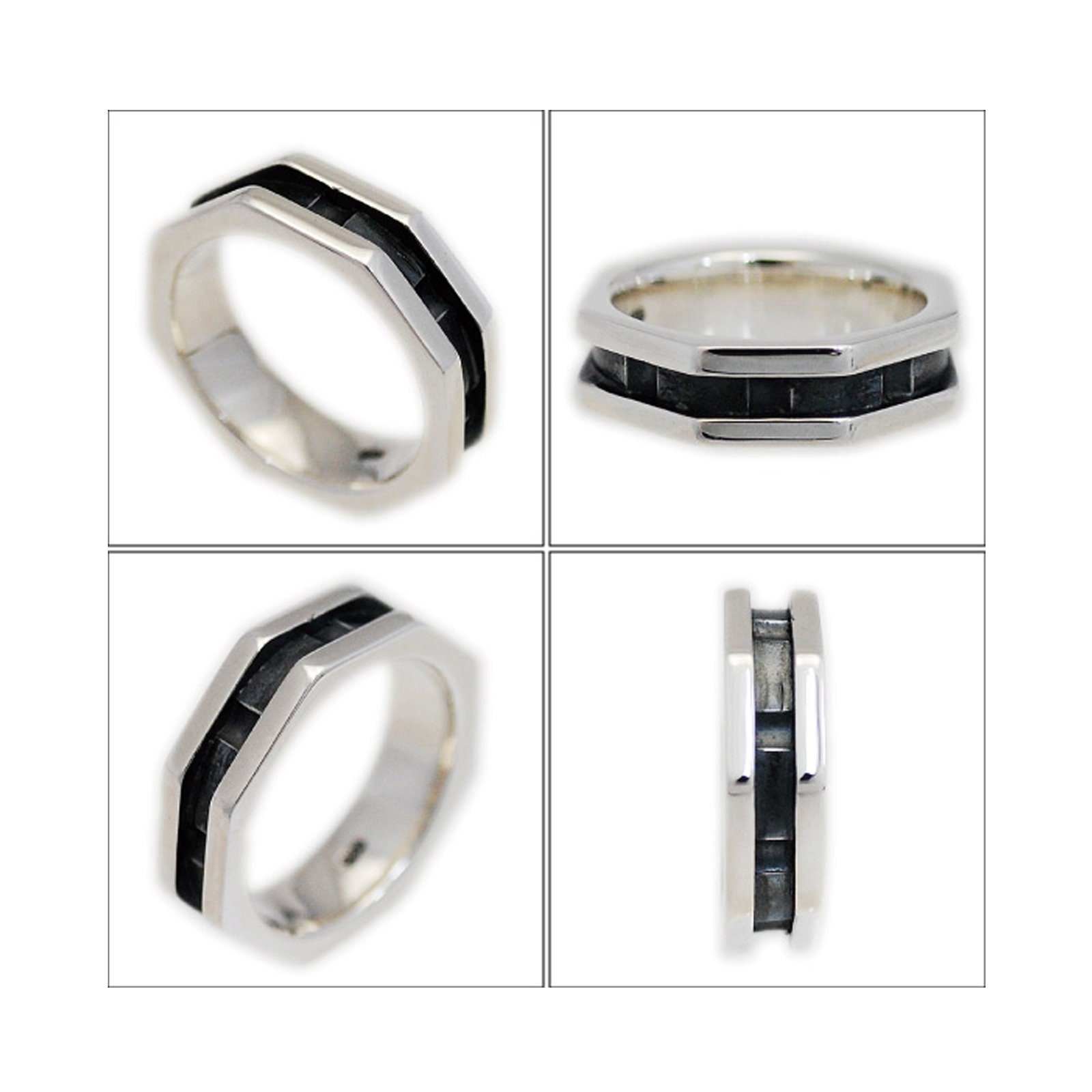 Octagon/925 Sterling Silver Ring/silver Ring/rockabilly