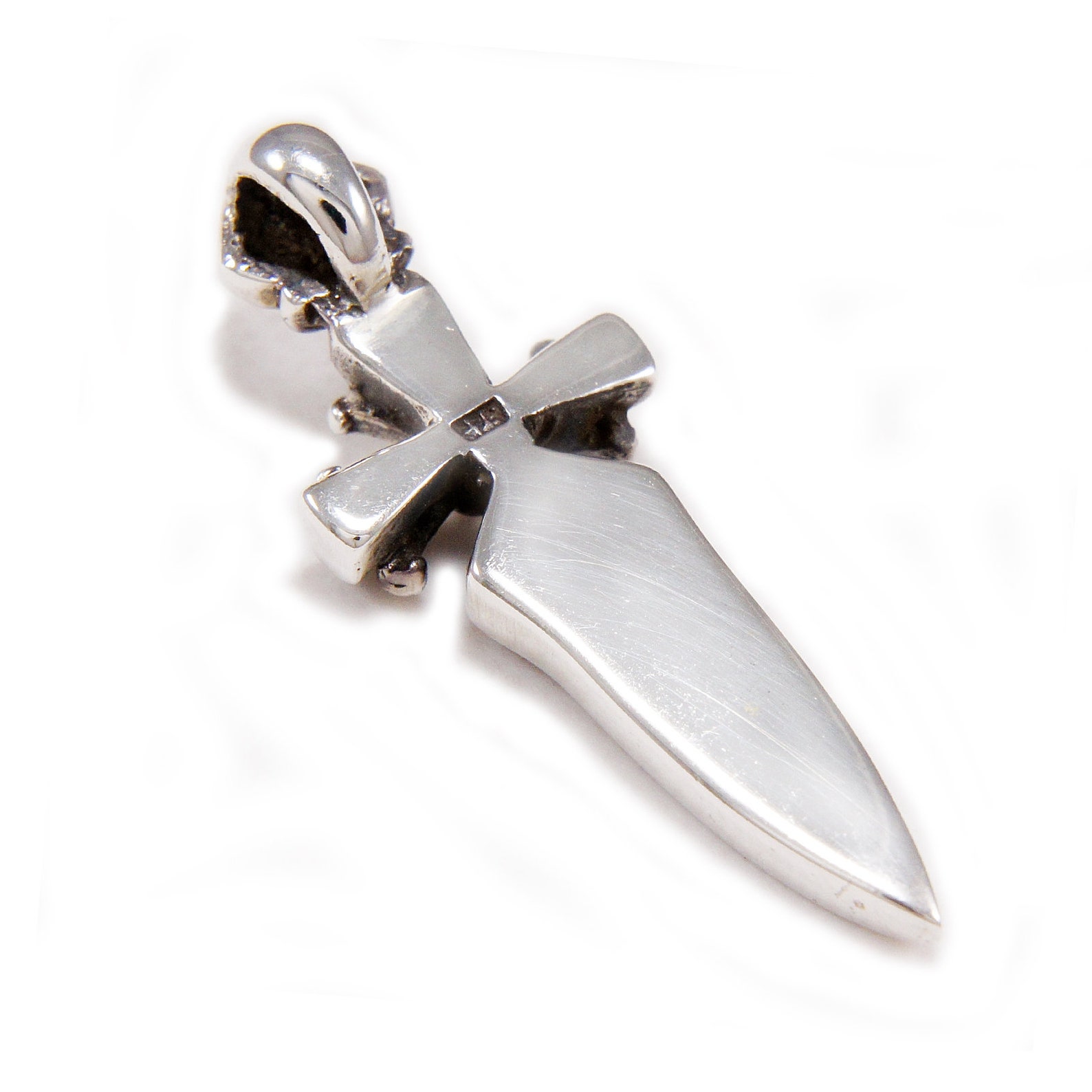 Cross/Dagger/925 Sterling Silver Pendant/Silver Cross Etsy