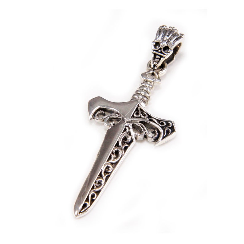 Sword/925 Sterling Silver Pendant/Silver Sword Pendant/Silver Etsy