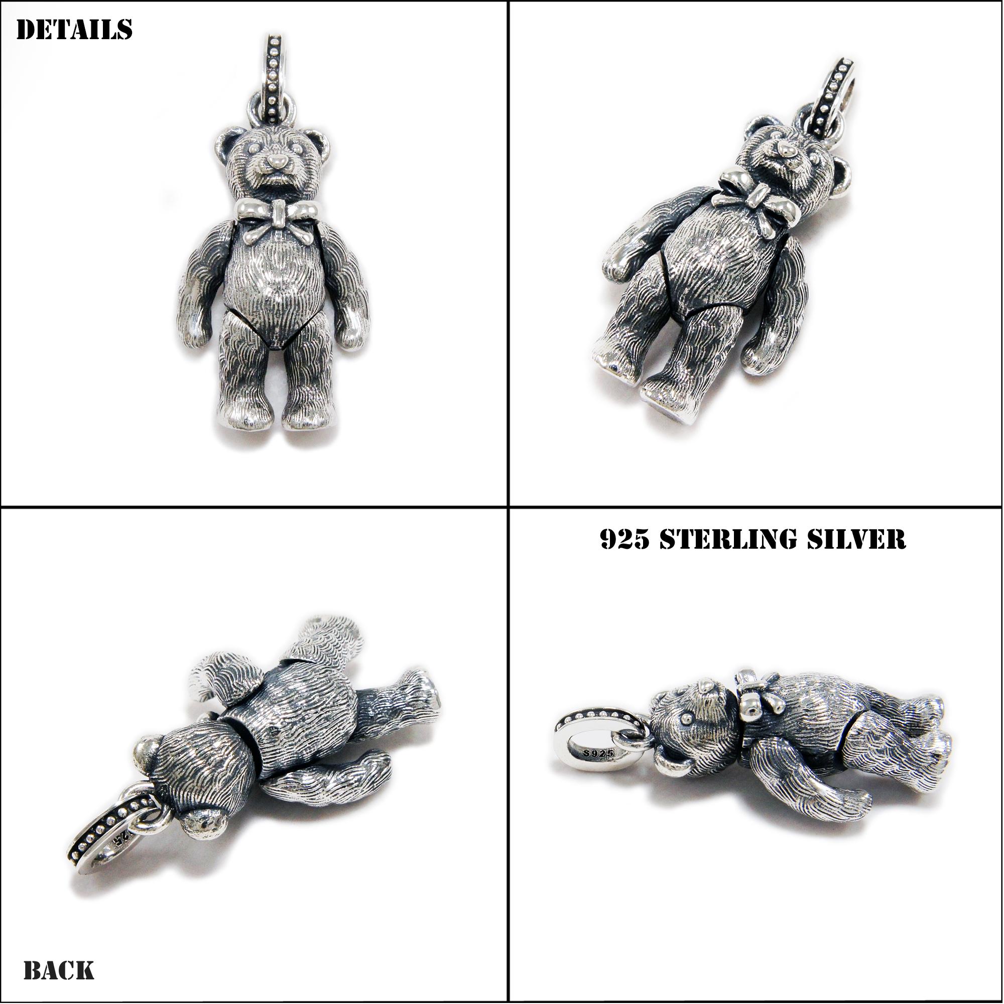 TOUS テディベア型チャーム シルバー925 ペンダント Sweet Dolls くま 12mm シルバー925 | TOUS