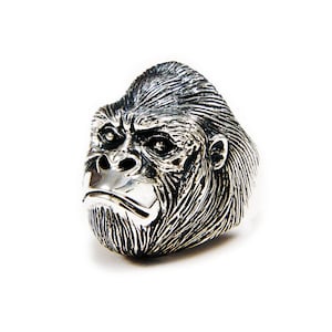 Silver gorilla ring - Etsy 日本